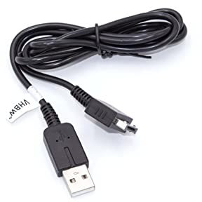 vhbw USB Kabel kompatibel mit Sony PS Vita PCH-1006 Spielekonsole - 2in1 Datenkabel/Ladekabel 1,2m Lang