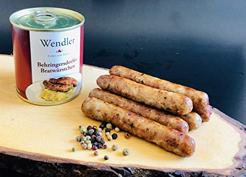 gebratene Behringersdorfer Bratwürste hausgemacht in der Dose (180 Gr)