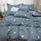 AShanlan Weltraum Bettwäsche 135x200 Kinder Jungen Blau Planeten Sterne Weltall Bettbezug Universum Kinderbettwäsche Set Wende Motiv Microfaser Jungenbettwäsche mit Kissenbezug 50x75 cm
