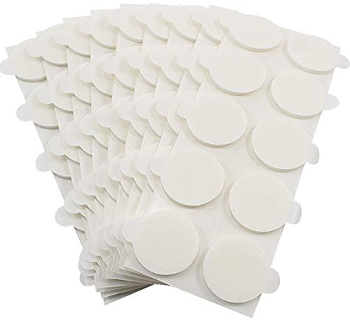 KLEBESHOP24 ACRYLAT KLEBEPUNKTE DOPPELSEITIG | EXTRA STARK + ABLÖSBAR | Dicke, Durchmesser & Menge wählbar/Ø 15 mm, 1 mm Dicke, 100 Stück