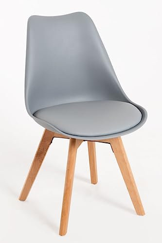 Regalos Miguel - Packs Sillas Comedor - Pack 2 Sillas Synk Basic - Gris Claro
