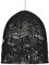 MiniSun | Rustic Black Woven Rope Bird Cage Ceiling Pendant Light Shade | Pendant Lights, Home Décor & Improvement Essential | Includes Bulb [3000K Warm White] | 280cm Shade Width