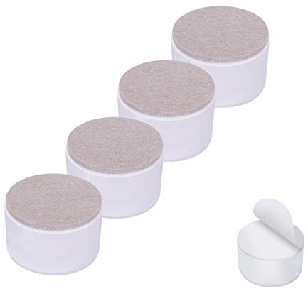 RCHYFEED 2 Zoll Möbelerhöhung aus Karbonstahl, Selbstklebend Betthöher, Tischerhöher, Sofaerhöher, 2.4 Zoll im Durchmesser, Möbelerhöher Betterhöher Fügt 5 cm Höhe zu Möbelfüße, Unterstützt 10000 PFD