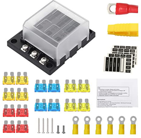 VICASKY Sicherungsblock Für Auto Mit Batterieklemmen-verteilerblock Sicherungskastenhalter Sicherungshalter Kapazität