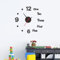 通用 Orologio da Parete Adesivo Silenzioso,Orologi da Parete 3D Orologio da Parete in Acrilico Digita Moderno Grande Orologio da Parete 3D,per Casa Ufficio,Camera da Letto Decorazione(Nero)