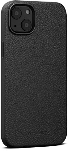 Woolnut Leather Case Cover for iPhone 14 Plus - Black