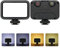 MAXCAM Bi-Color LED Videolicht auf Kamera, Beleuchtungsdauer 2 Stunden, Dimmbare 3200K-6700K und Helligkeits1080 Lumen, LED Fülllampe