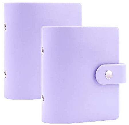 52 Taschen Mini-Fotoalbum für Fujifilm Instax Mini 12 11 9 90 8 7s 40, passend für Polaroid Snap/Z2300/SocialMatic Sofortbildkameras & Zip Sofortdrucker (2 Packs, Lila)