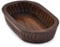 Samhita Cuencos decorativos de madera de mango para decoración del hogar, cuenco largo decorativo de madera para centro de mesa (10 x 6 x 2 pulgadas)