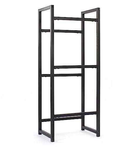 Toboli Getränkekistenregal für 3 Kästen, Kistenregal aus Stahl, 47 x 31 x 116 cm, 20kg pro Ebene