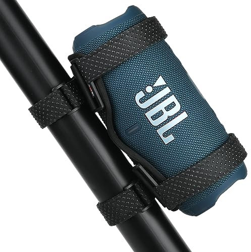 TXEsign Portable Speaker Mount for Bike/Golf Cart/Boat Railing, Adjustable Strap Bike Speaker Holder Attachment for JBL Charge 5/Charge 6/Flip 5/Flip 6/UE Boom 3/Wingman View Golf