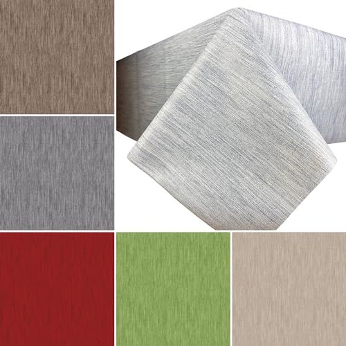 Artwelt Wachstuch Tischdecke Unifarben Gemustert Abwaschbar Wachstuchtischdecke Knitterfrei Tischtuch Folio Ideal für Küche Esszimmer Garten Outdoor Partys Besondere Anlässe (150X140cm, Blau)