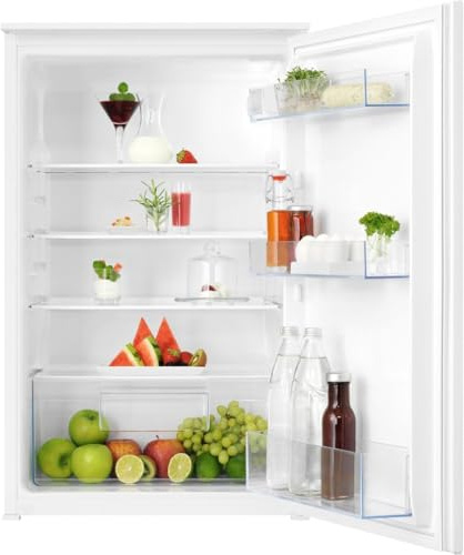 AEG OSK5O88ES Einbaukühlschrank, Nischenhöhe 88 cm, 142 l, Schlepptürtechnik, ohne Gefrierfach