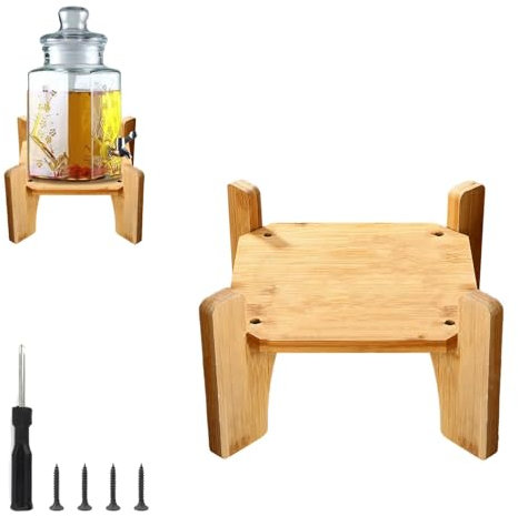 HJIAMA Soporte para Dispensador de Agua para Ø17cm Soporte Dispensador Bebidas, Soporte Jarra Agua para Colocar Barriles Vino, Barriles Bebidas Barriles Té