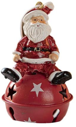 2024 Weihnachtsglocke, nordische bemalte Ornamente, Kunstharz-Anhänger, Schneemann-Ornamente, Baumschmuck, Weihnachtsdekoration, Serviceglocke, Glocke, Messing-Zubehör, Weihnachts-Schneemann-Glocke,