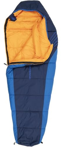 ALPS Mountaineering Blaze +20° Mummy Sleeping Bag, Regular - Navy/Blue/Orange