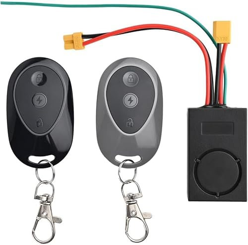Elektroroller Anti-Diebstahl-Alarm , 115 dB Alarm für Elektroroller mit 2 Fernbedienungen Kompatibel mit Xiaomi M365 Pro Pro2 1s Scooter Neuer Anti-Diebstahl Wasserdichter Alarm Scooter Zubehör