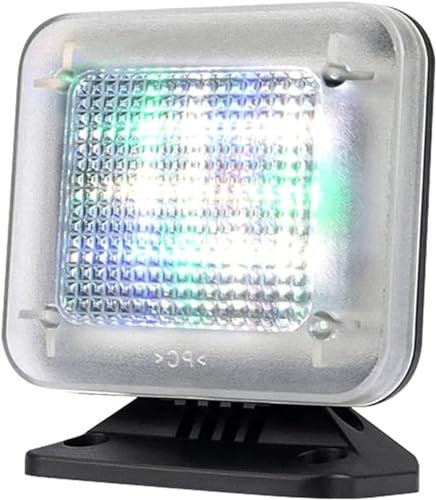 Lámpara LED falsa de simulador de TV, antirrobo y disuasión de robo con temporizador de luz LED y sensor, televisión falsa de seguridad para el hogar para protección contra robos