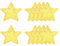 sourcing map 10 Pcs Sequin Star Iron on Patches, 2.6 x 2.4 Inch Embroidery Sequin Patches for Clothing Repair Backpack Shoes Decoration, Yellow