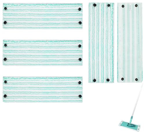 5 Pack Microfibre Mop Covers for Leifheit Clean Twist XL Micro Duo - Versatile and High Quality for All Floor Types (XL)