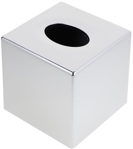 WESIEVYA Galvanisierte Rechteckige Taschentuchbox Abs Kunststoff Geruchlos Serviettenhalter Für Haushalt Büro Standard Kasten