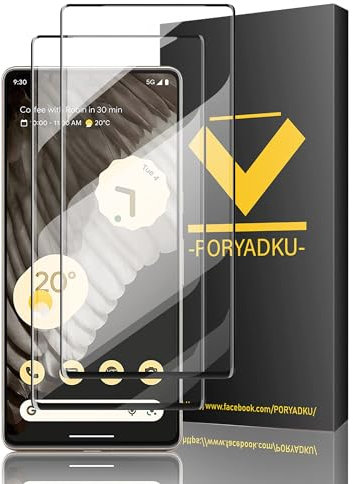 HOMEMO Paquete de 2 protectores de pantalla de vidrio templado para Google Pixel 7 Pro, dureza 9H, acabado brillante, diseño ultrafino de 0.33 mm, pantalla de 6.7 pulgadas