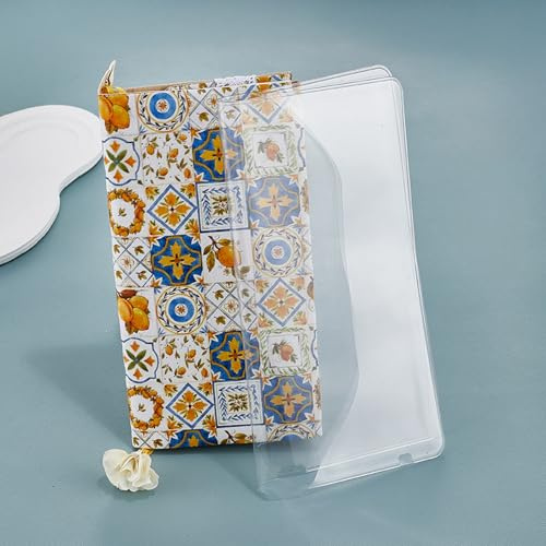 Transparenter Bucheinband, transparenter PVC-Planer-Schutz. Kunststoff-Buchumschläge 19,5 x 9,7 cm
