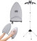 Soporte para vaporera – Estante de mano para vaporizador | Soporte telescópico para ropa | Soporte vertical plegable para accesorios para máquina de planchar con guantes de planchar para planchar tela