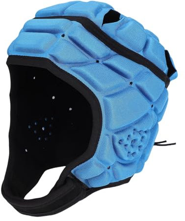Dilwe Soft Flag Rugby Gepolsterte Kopfbedeckung Helm, Eva Schwamm Einstellbarer Kopfschutz für Jugendliche und Erwachsene bei Fußball und Anderen sportlichen Aktivitäten (S)