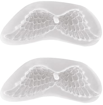 CUEMOON 2 Stück 3D Engel Flügel Silikon Formen Engelsflügel Epoxidharz Formen Silikonform Engelsflügel Epoxidharz Formen Schmuck Gießformen Angel Wing Resin Molds für DIY Anhänger Basteln