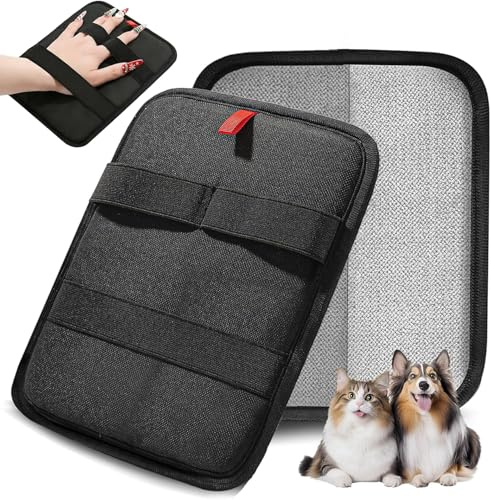 Sylvalyn Echobv 2026 Upgraded Magic Brush Tierhaarentferner Handschuh für Hunde & Katzen – Elektrostatisch, Waschbar & Fellmagnet-Effekt – Maniküre-freundlich & Atmungsaktiv（21cm）