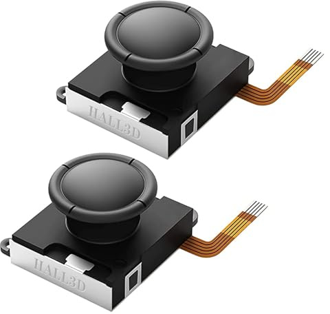 Pixel Arrow 2x 3D TMR Joystick Set für die Nintendo Switch, Switch OLED, Switch Lite –kompatibel mit allen Joycons Controller No Stick Drift Schwarz