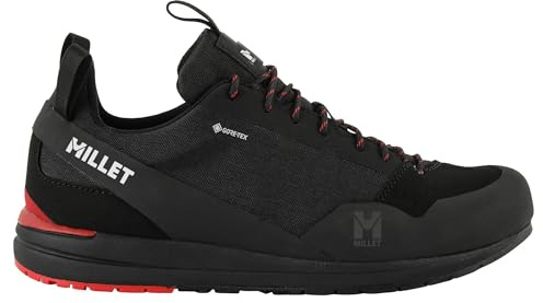 MILLET Chaussures Randonnée Homme Granite Canvas GTX Gore-Tex Imperméables Respirantes Semelle Accroche 4 Points Confort (Noir, Système Taille Chaussures EU, Adulte, Numérique, Moyen, 43 1/3)
