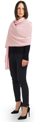 Dalle Piane Cashmere - Stola aus 100% Kaschmir - Made in Italy - für Frau, Farbe: Rosa, Einheitsgröße