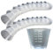 60 x 30ml Plastic Reusable Guided Measuring Cup Tablet Pill Tub Medicine Containers