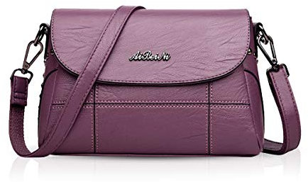 NICOLE & DORIS Borsa Donna Borse a tracolla da donna Borse a spalla da donna borse da donna Viola