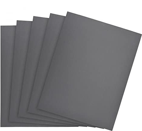 sourcing map 5 Stk. Wasserfestes Schleifpapier Nass Trocken Sandpapier Körnung 2000 11x9 Zoll