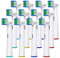 Banavos Toothbrush Heads, Replacement Brush Heads Compatible with Braun Oral B Electric Toothbrushes, Classic Round Toothbrush Head for Oral B Vitality Pro Smart Genius, 12 Pack with 4 Hygienic Caps