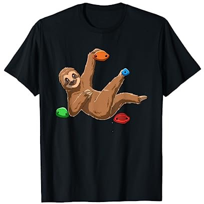 Chiller Faultier - Boulder Klettern Geschenk T-Shirt