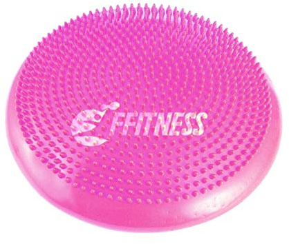 FFitness Balance Cushion Coussin priocéttif | Accessoire Home Equilibre, stabilité, propriocection Unisexe Adulte, Rose, Taille Unique