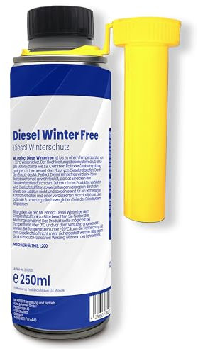 Mr.Perfect® - Winterfree für Diesel | 250ml Diesel Additiv | Hoch ergiebig 1:200 | Frostschutz bis -33 Grad | Diesel Frostschutz für Dieselmotoren & Heizsysteme | Fließverbesserer