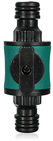 TF Quick-Release in-line shut-off valve for garden hose pipe Shut-off Garden Hose Water Pipe ABS Green Nonslip Valve