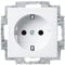 Busch-Jaeger 20 EUC-914 SCHUKO® Steckdosen-Einsatz Alpinweiß Busch-balance® SI 2CKA002011A6232