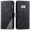 SONWO Hülle für Samsung Galaxy S10e, Premium Leder PU Handyhülle Flip Case Wallet Silikon Bumper Schutzhülle Klapphülle für Galaxy S10e, Schwarz
