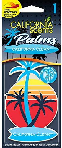 California Car Scents CSPALCAL1 Palm Tree Lufterfrischer-California Clean-1 Stück