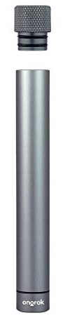 ONGROK Premium Storage Tube, Black | Airtight Aircraft Grade Aluminum Metal, Discreet, Opaque Holder (Silver)