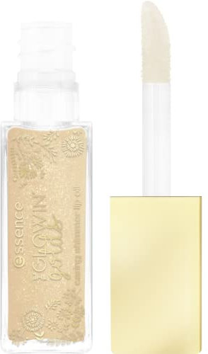 essence the glowin' golds caring shimmer lip oil, Lippenpomade, Nr. 01, Gold, vegan, ohne Alkohol, ohne Parabene, ohne Mikroplastikpartikel, 1er Pack (9ml)
