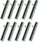 HALJIA 10 Stück B10K Mischpult, 75 mm, 10 K, Doppeltes Gerade Potentiometer B103 10K Ohm Schiebepotentiometer Doppellineares 10K elektronisches Potentiometer, 60 mm Federweg