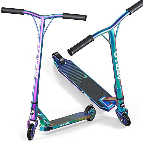 Apollo Trotinette Adulte Genesis Pro - Trottinette de Cascade Pro Robuste avec Roulements à Billes ABEC 9, Trottinette de Saut, Trottinette de Démonstration Freestyle