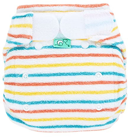 TotsBots Bamboozle Stretch wiederverwendbare waschbare Stoffwindel (Größe 1-6 bis 8,2 kg) - Stripee